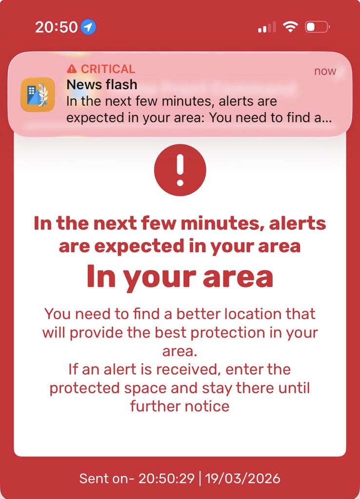 Las alertas de misíl cambian la vida en Israel